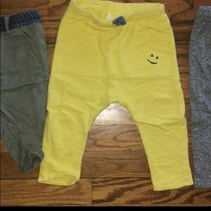 NEW Zara 6-9m Boys Yellow Joggers
